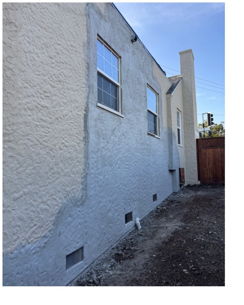 After photo for exterior siding and wall finish comparison