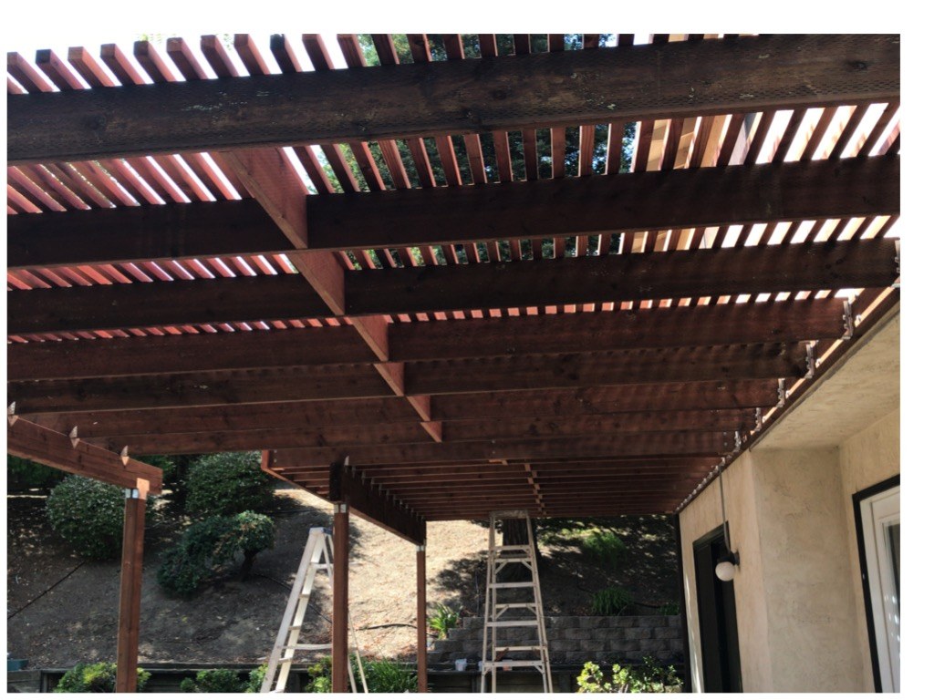 After photo for patio cover construction comparison